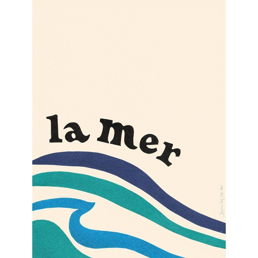 Affiche La Mer 60 cm x 80 cm - Été 1981-The Woods Gallery