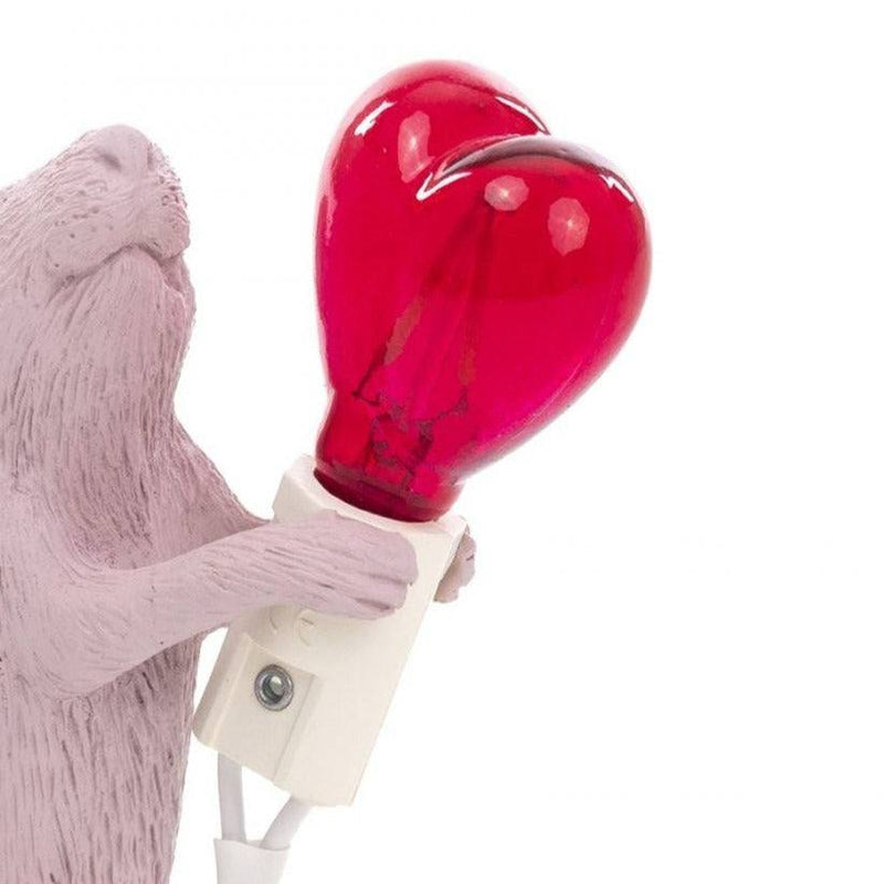 Ampoule LED coeur rouge pour la lampe Souris - Mouse Love Edition de Marcantonio - Seletti-E14-The Woods Gallery
