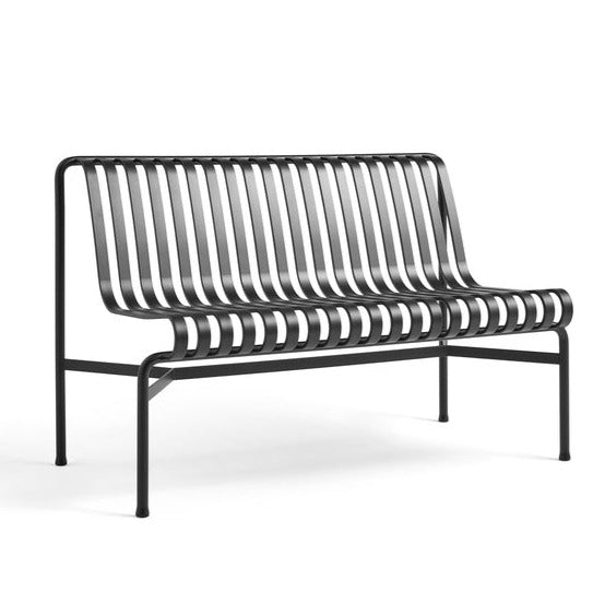Banc Palissade Dining sans accoudoir - Hay-Anthracite vue studio 3-The Woods Gallery