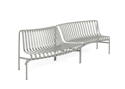 Banc arrondi Palissade Park Dining in/out - Hay-Gris ciel-The Woods Gallery