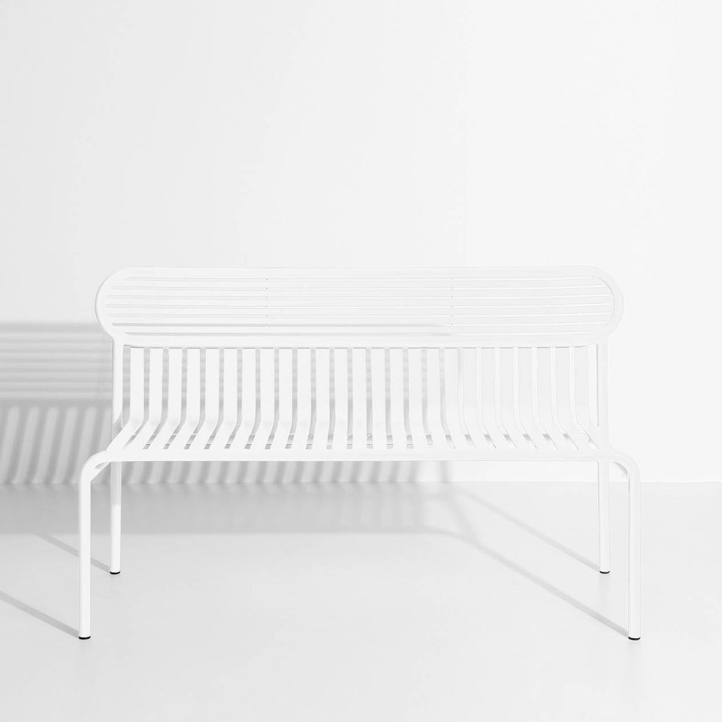 Banc avec dossier Week-End - Petite Friture-Blanc-The Woods Gallery