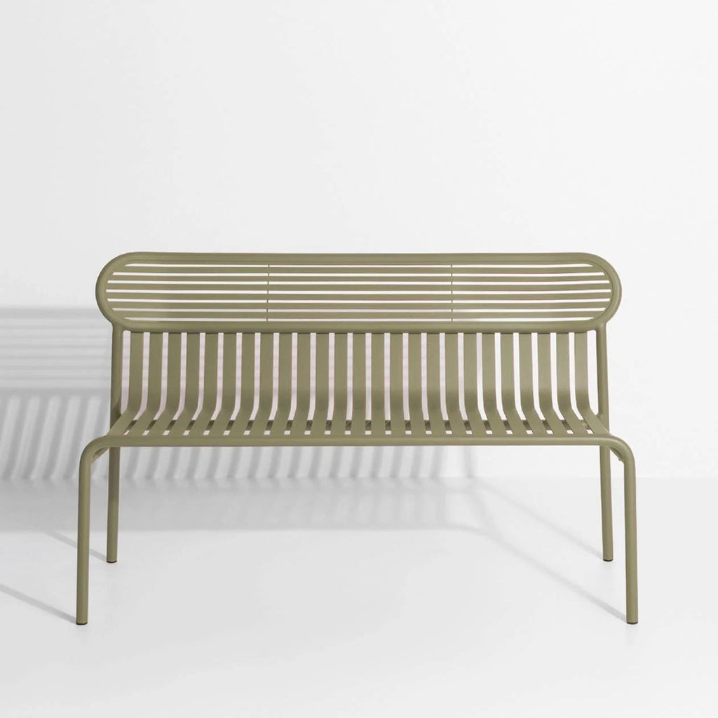 Banc avec dossier Week-End - Petite Friture-Vert Sauge-The Woods Gallery