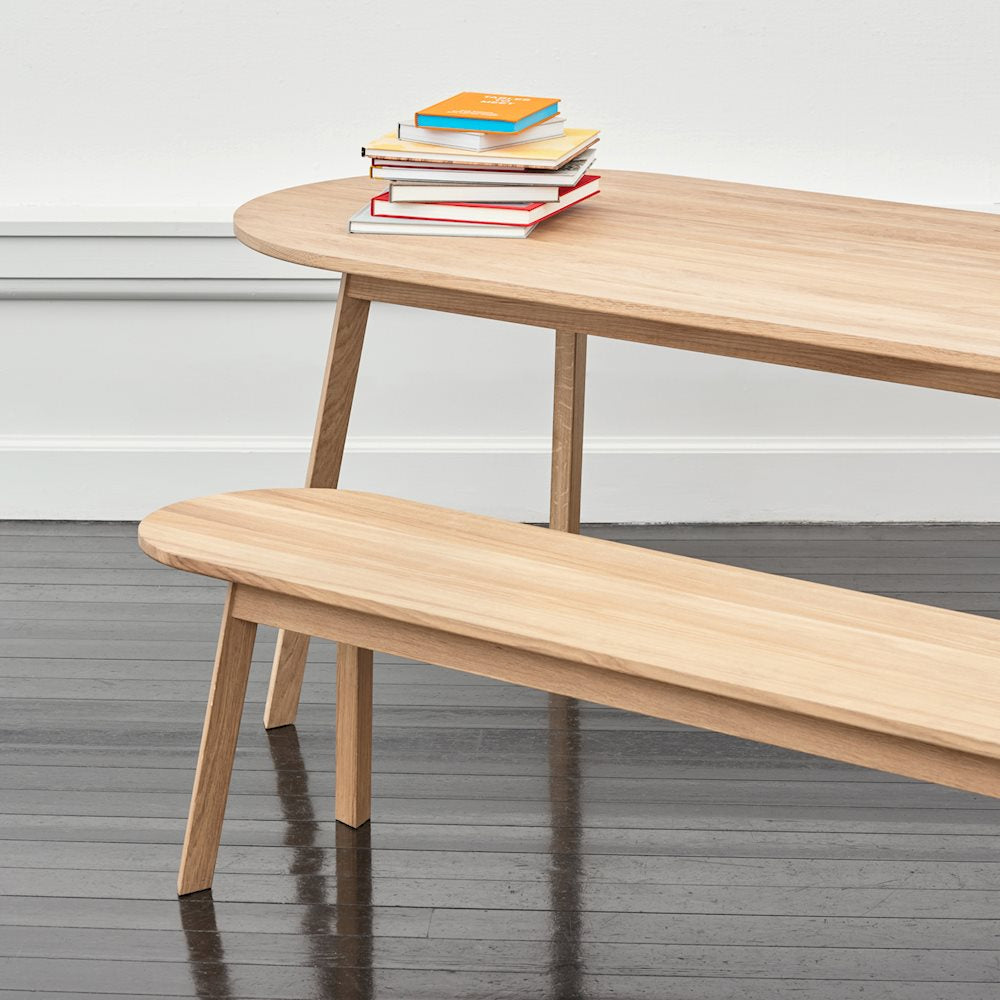 Banc en chêne Triangle - Hay-150-The Woods Gallery