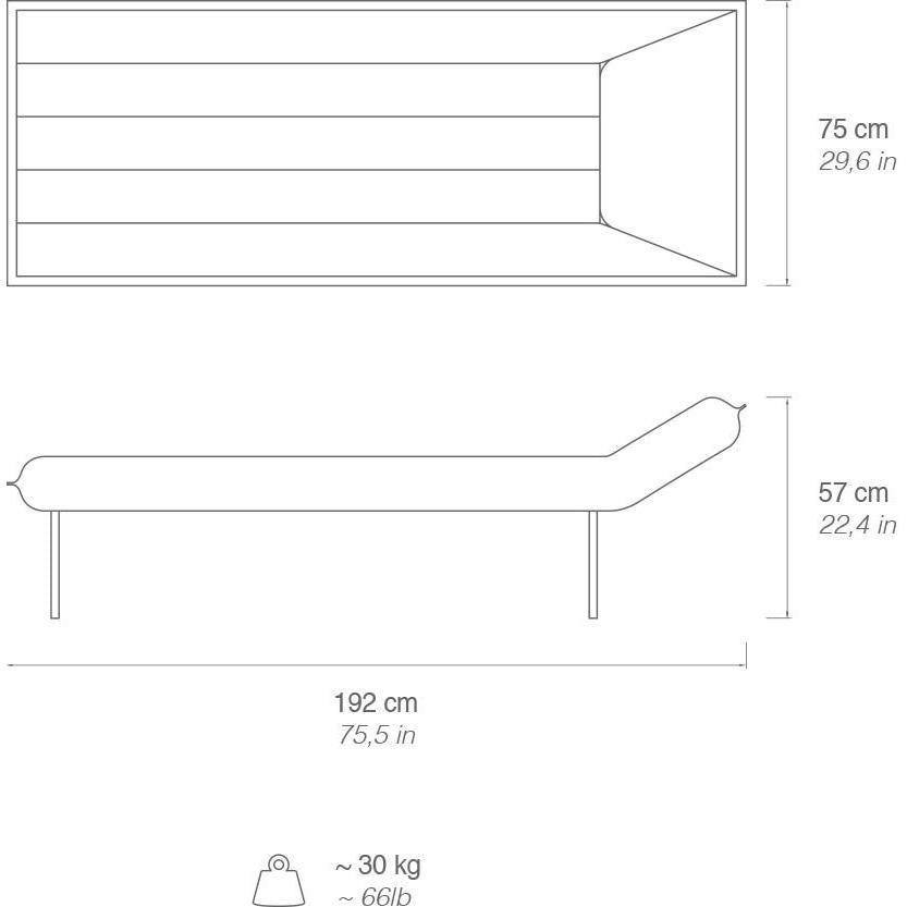 Banquette day bed Blow de Emanuele Magini / L 192 cm - Gufram-The Woods Gallery