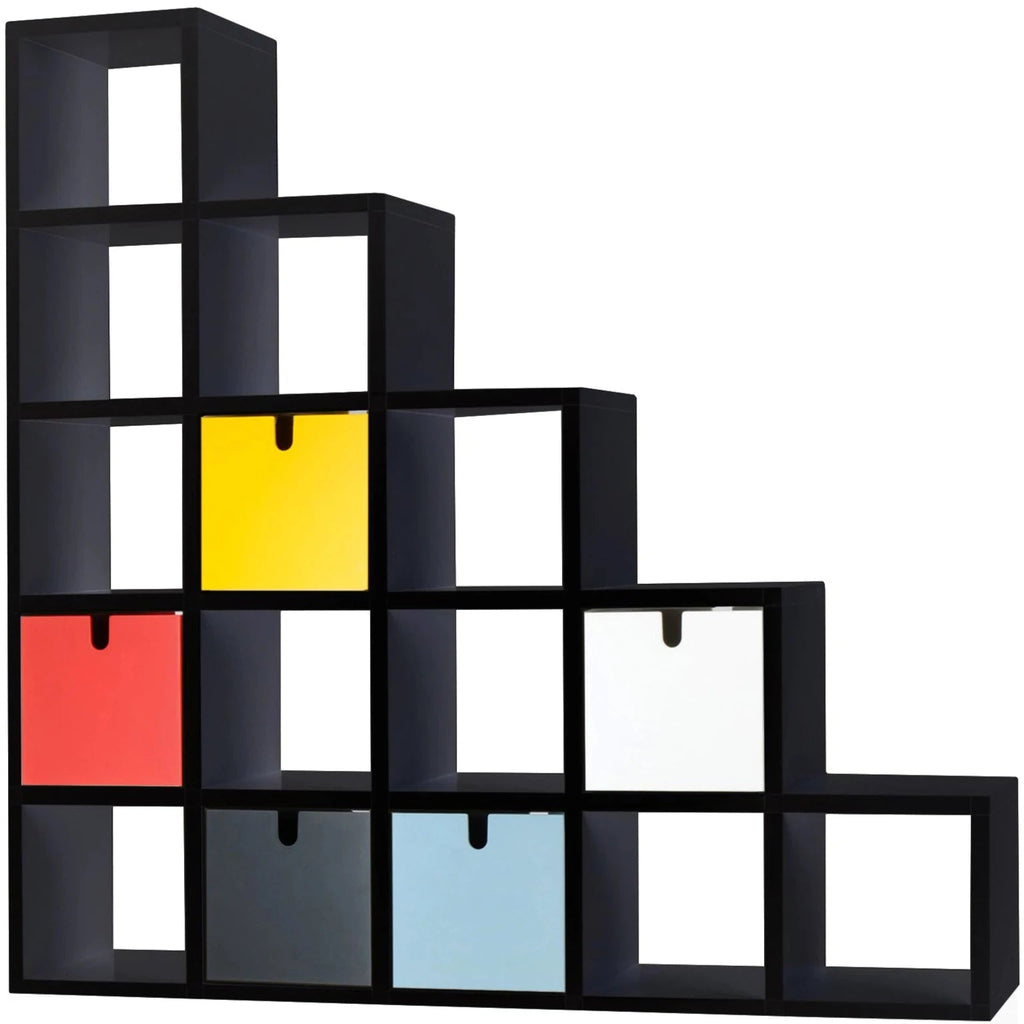 Bibliothèque Polvara de Giulio Polvara - Kartell-Noir-119 x 119 cm-The Woods Gallery