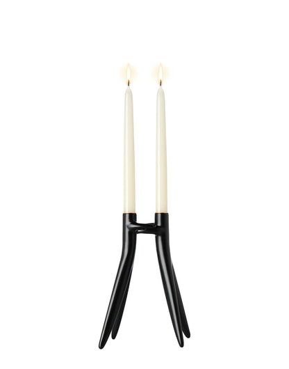 Bougeoir Abbracciaio Opaque de Philippe Starck et Ambroise Maggiar- Kartell-Blanc-The Woods Gallery