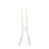 Bougeoir Abbracciaio Opaque de Philippe Starck et Ambroise Maggiar- Kartell-Blanc-The Woods Gallery