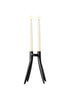 Bougeoir Abbracciaio Opaque de Philippe Starck et Ambroise Maggiar- Kartell-Noir-The Woods Gallery