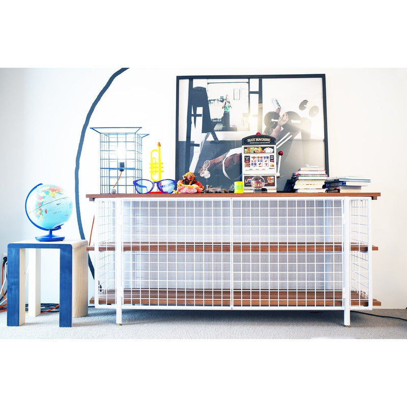 Buffet Krid Blanc - Stromboli Design-Blanc-The Woods Gallery