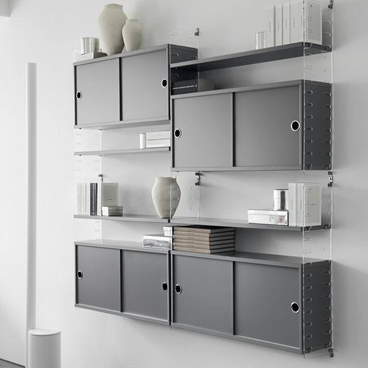 Caisson 2 portes coulissantes Cabinet-Beige-78x20cm-The Woods Gallery