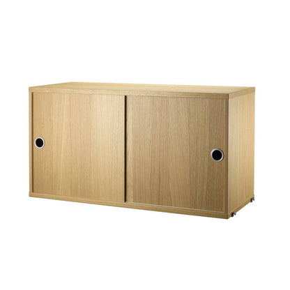 Caisson 2 portes coulissantes Cabinet-Chêne-78x30cm-The Woods Gallery
