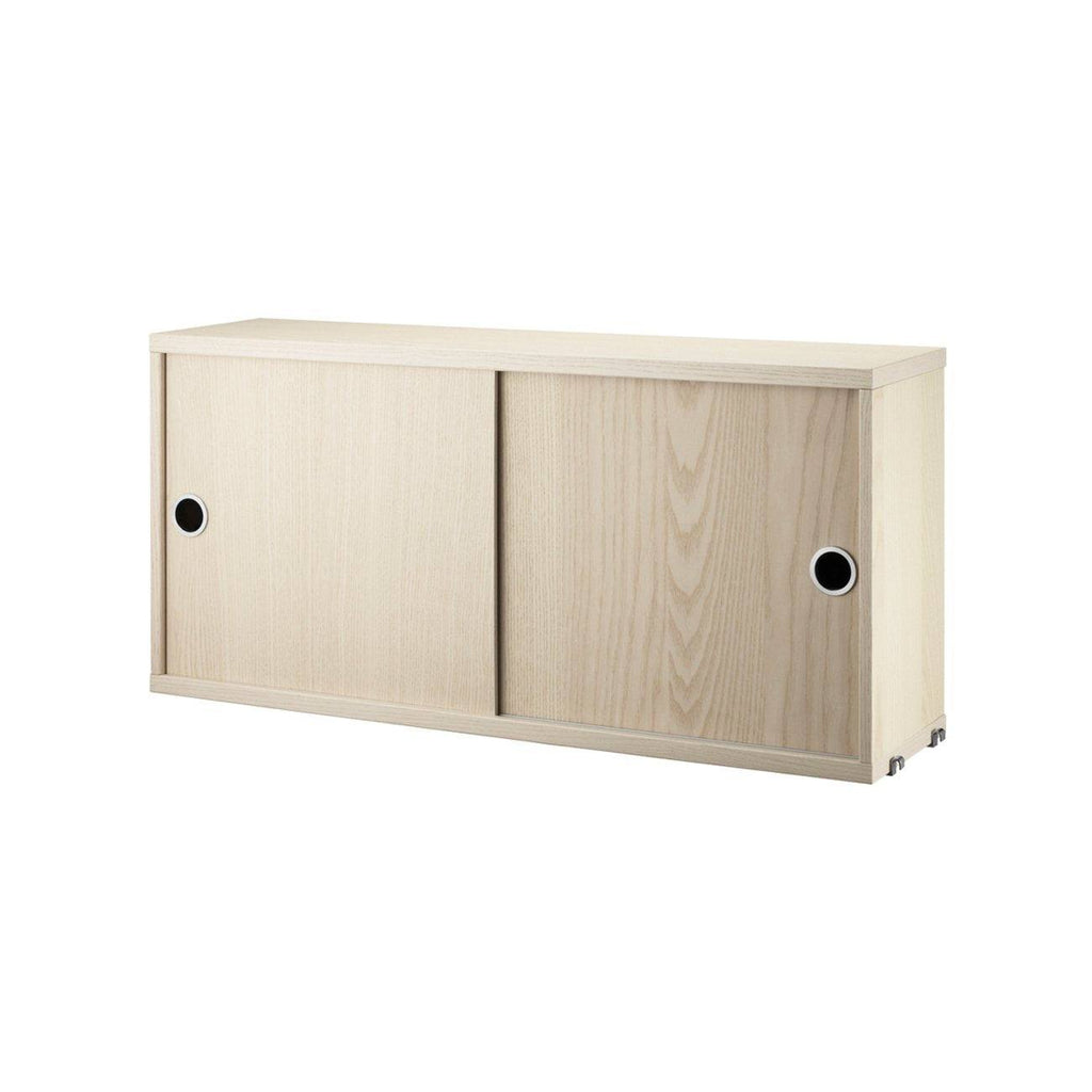Caisson 2 portes coulissantes Cabinet-Frêne-78x20cm-The Woods Gallery