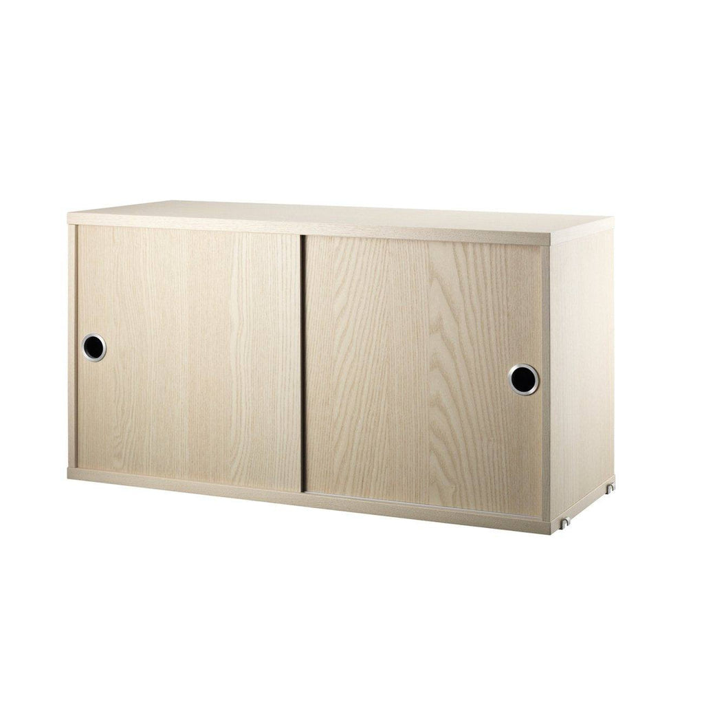 Caisson 2 portes coulissantes Cabinet-Frêne-78x30cm-The Woods Gallery