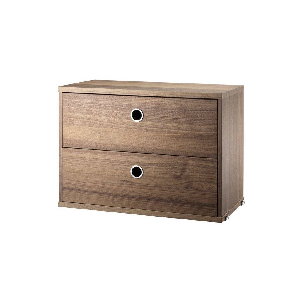 Caisson 2 tiroirs Cabinet-58x30cm-Beige-The Woods Gallery