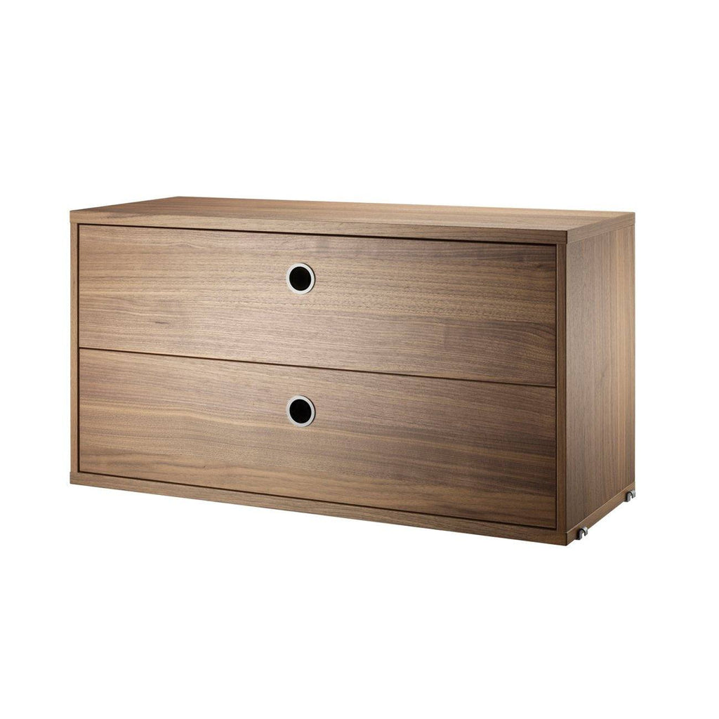 Caisson 2 tiroirs Cabinet-58x30cm-Beige-The Woods Gallery