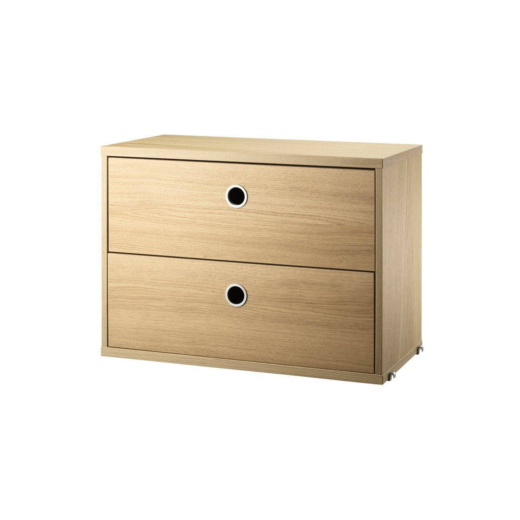Caisson 2 tiroirs Cabinet-58x30cm-Beige-The Woods Gallery