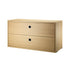 Caisson 2 tiroirs Cabinet-78x30cm-Chêne-The Woods Gallery