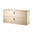 Caisson 2 tiroirs Cabinet-78x30cm-Frêne-The Woods Gallery