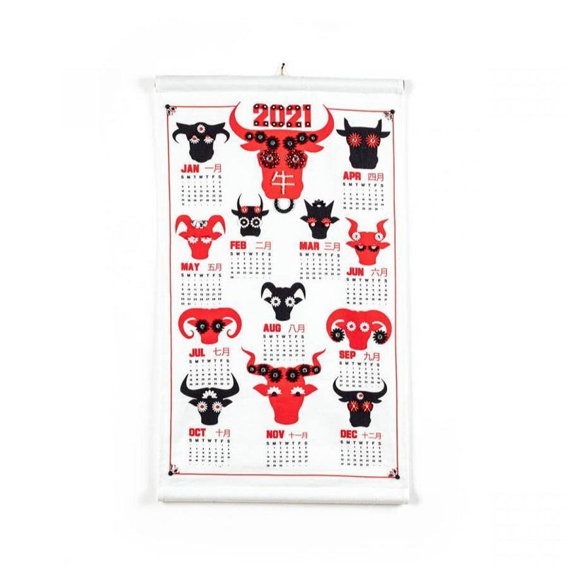 Calendrier brodé Ox Ox Ox Wrong Calendar- édition limitée collector - Seletti x Casa Incontri-The Woods Gallery