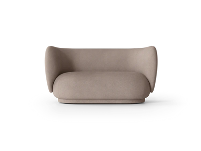 Canapé 2 places Rico Brushed - Ferm Living-Gris-The Woods Gallery