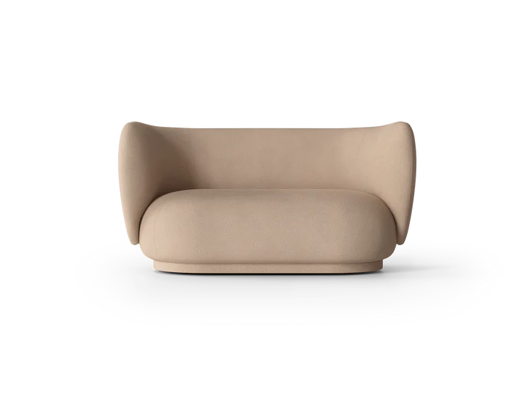 Canapé 2 places Rico Brushed - Ferm Living-Sable-The Woods Gallery