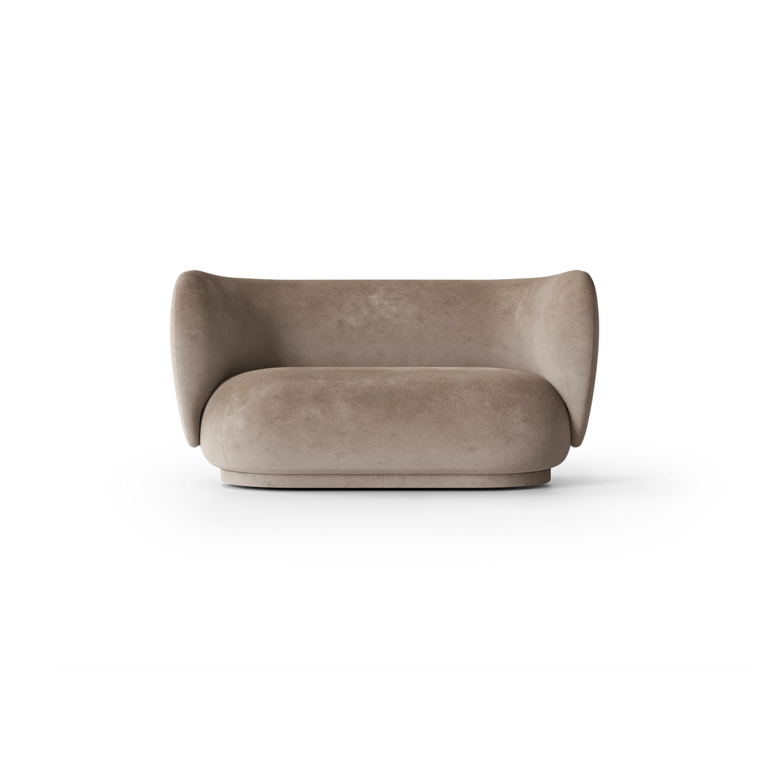 Canapé 2 places Rico Faded Velvet - Ferm Living-Beige-The Woods Gallery