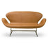 Canapé 2 places Swan Sofa de Arne Jacobsen / L 144 cm - Fritz Hansen - Vintage-The Woods Gallery