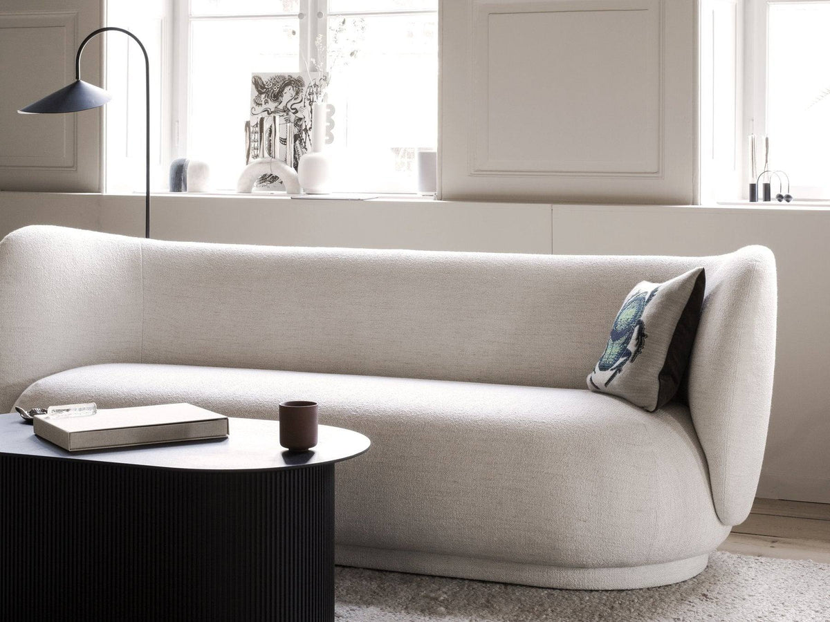 Canapé 3 places Rico Boucle - Ferm Living-Blanc cassé-The Woods Gallery