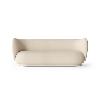 Canapé 3 places Rico Brushed - Ferm Living-Blanc cassé-The Woods Gallery