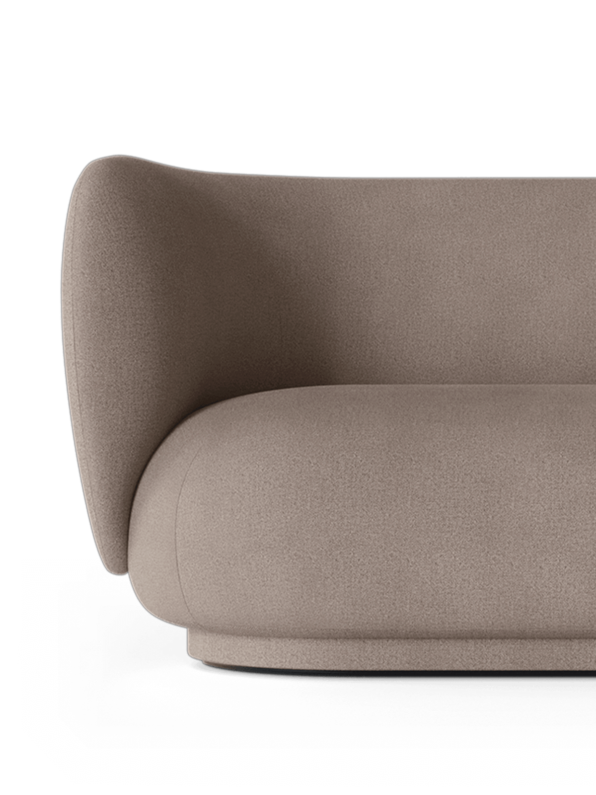 Canapé 3 places Rico Brushed - Ferm Living-Blanc cassé-The Woods Gallery