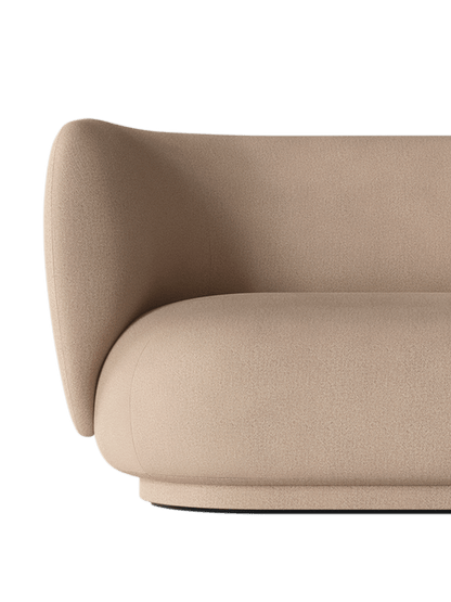 Canapé 3 places Rico Brushed - Ferm Living-Blanc cassé-The Woods Gallery