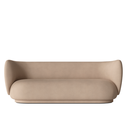 Canapé 3 places Rico Brushed - Ferm Living-Sable-The Woods Gallery