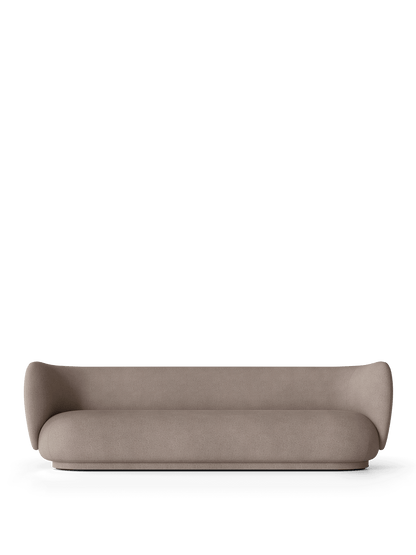 Canapé 4 places Rico Brushed de Trine Andersen - Ferm Living-Gris Moyen-The Woods Gallery