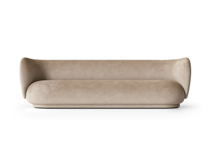 Canapé 4 places Rico Faded Velvet de Trine Andersen - Ferm Living-Sable-The Woods Gallery