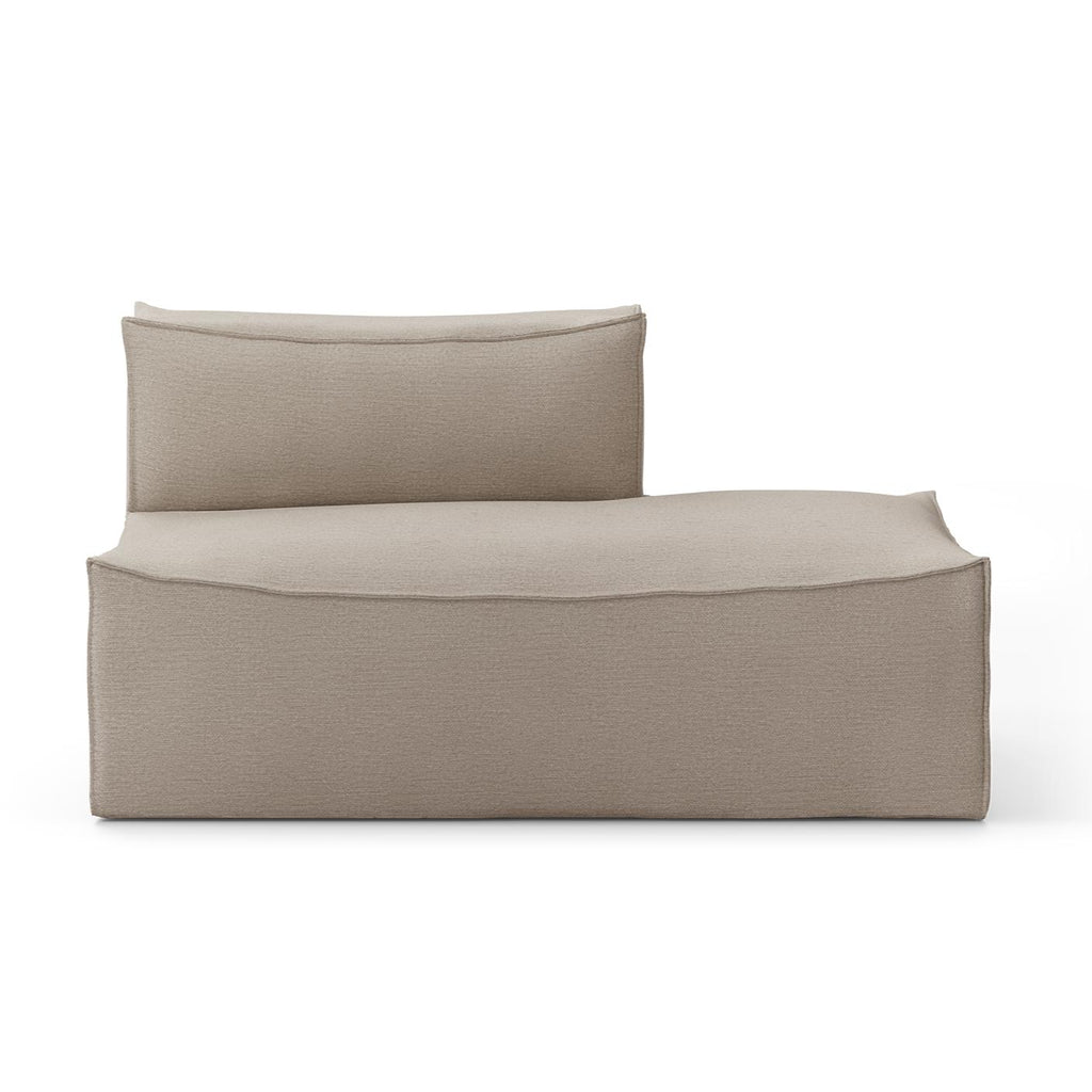 Canapé Catena module d'extrémité ouvert droit / Small - Ferm Living-Beige-Rich Linen-The Woods Gallery