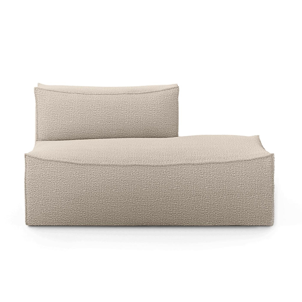 Canapé Catena module d'extrémité ouvert droit / Small - Ferm Living-Beige-Rich Linen-The Woods Gallery