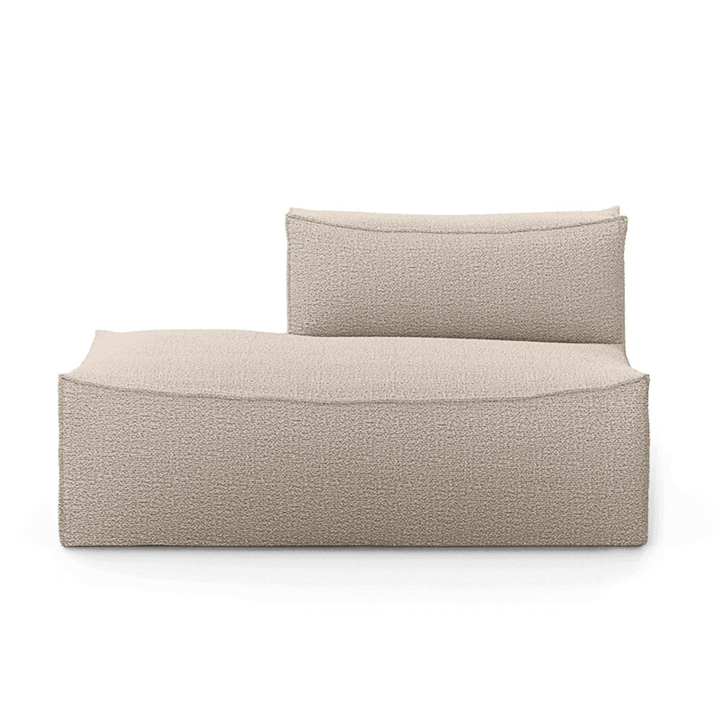 Canapé Catena module d'extrémité ouvert gauche / Small - Ferm Living-Beige-Rich Linen-The Woods Gallery