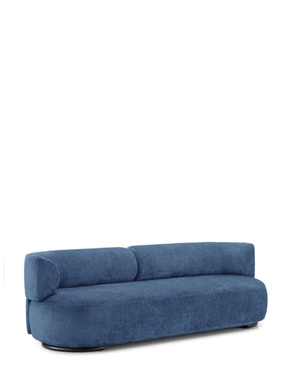 Canapé K-Wait tissu chenille de Rodolfo Dordoni - Kartell-Bleu-The Woods Gallery