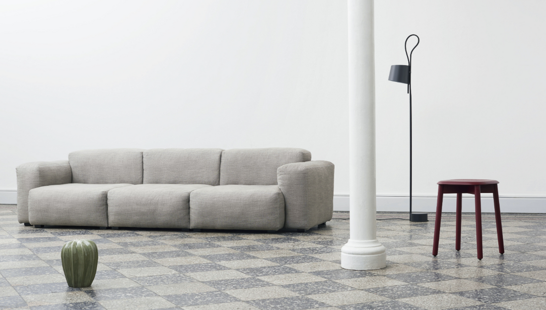 Canapé Mags Soft 3 places L 278,5 cm - Tissu Ruskin Gris clair - Hay-The Woods Gallery