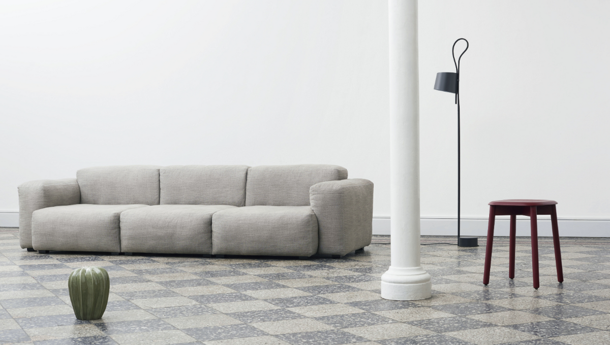 Canapé Mags Soft 3 places L 278,5 cm - Tissu Ruskin Gris clair - Hay-The Woods Gallery