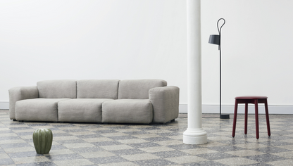 Canapé Mags Soft 3 places L 278,5 cm - Tissu Ruskin Gris clair - Hay-The Woods Gallery