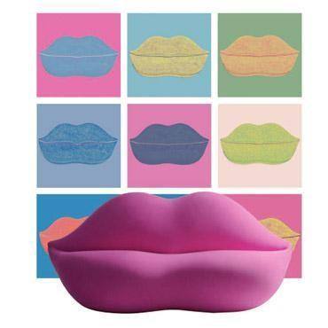 Canapé Pink Lady Bocca Sofa édition limitée 500 ex de Studio 65 / L 212 cm - Gufram-The Woods Gallery