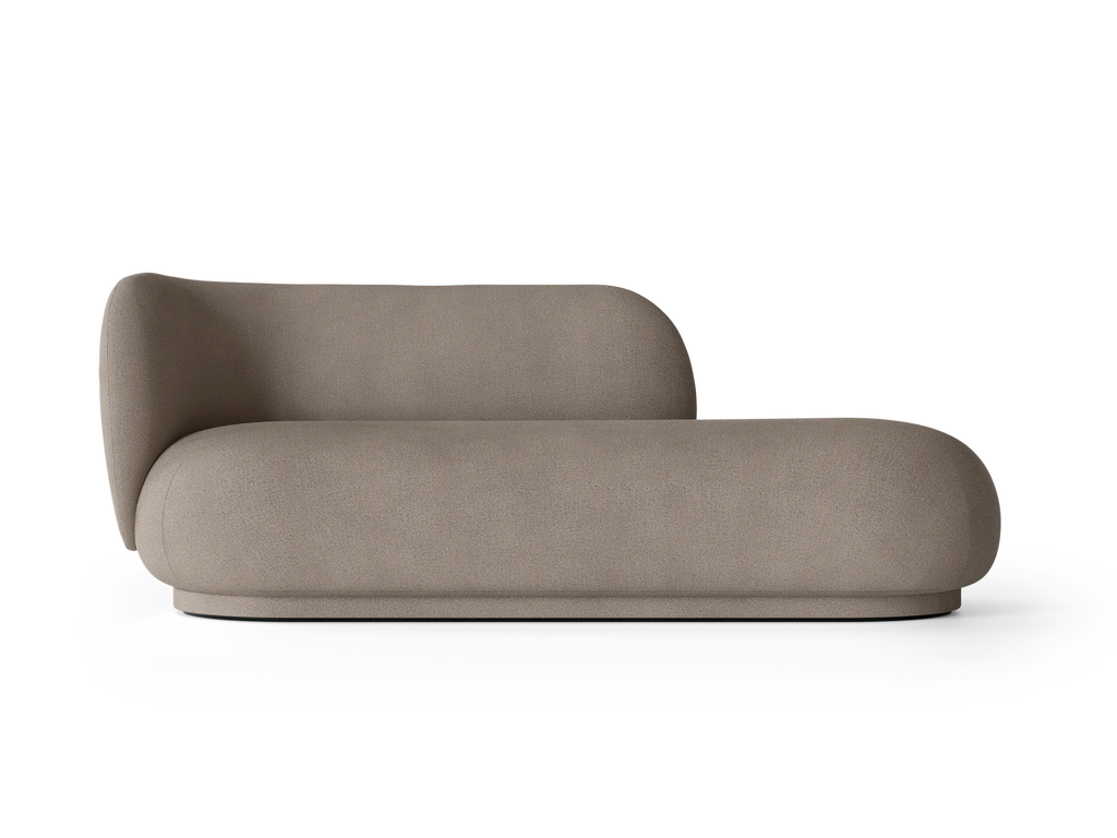 Canapé Rico Divan Brushed (Left) de Trine Andersen - Ferm Living-Off White-The Woods Gallery