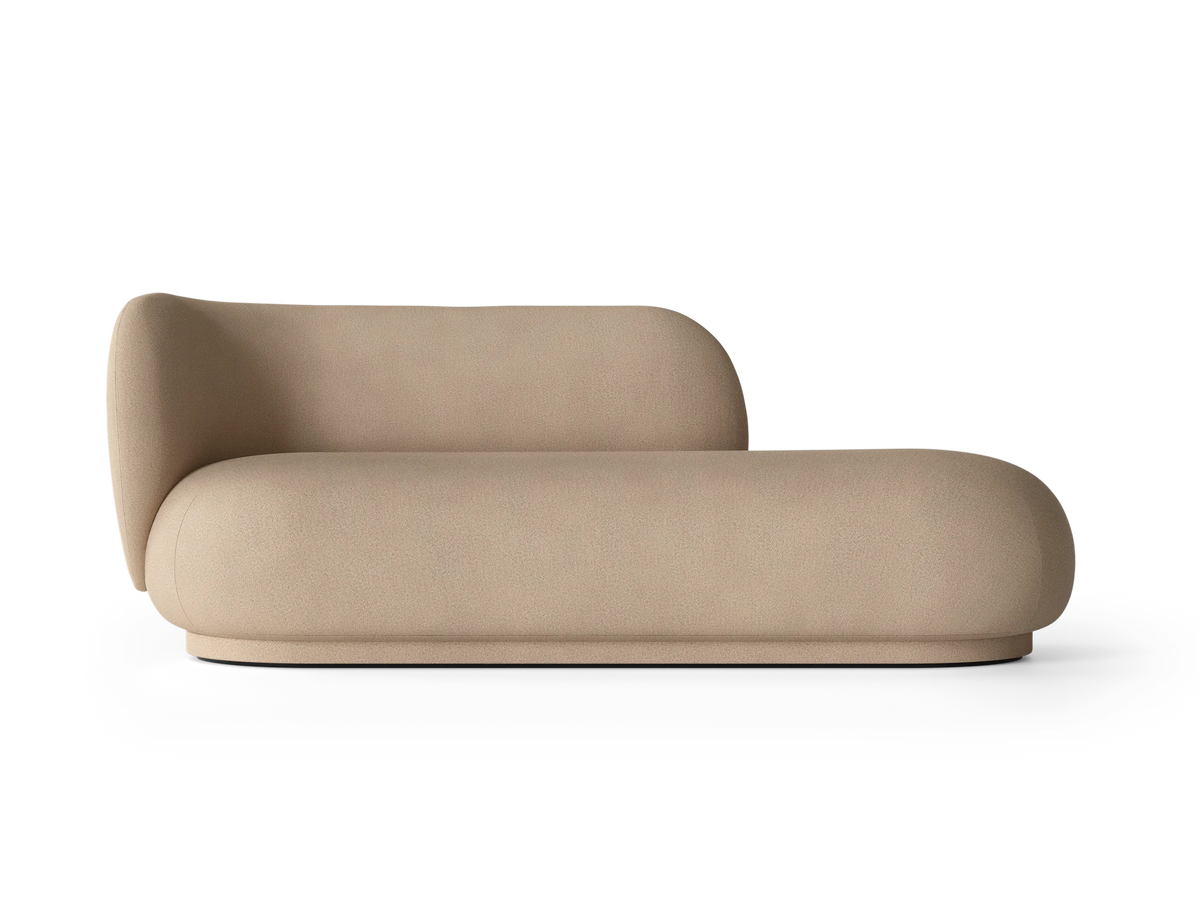 Canapé Rico Divan Brushed (Left) de Trine Andersen - Ferm Living-Sable-The Woods Gallery