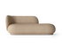Canapé Rico Divan Brushed (Left) de Trine Andersen - Ferm Living-Sable-The Woods Gallery