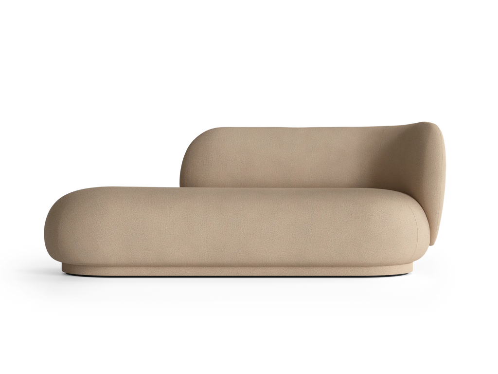 Canapé Rico Divan Brushed (Right) de Trine Andersen - Ferm Living-Off White-The Woods Gallery