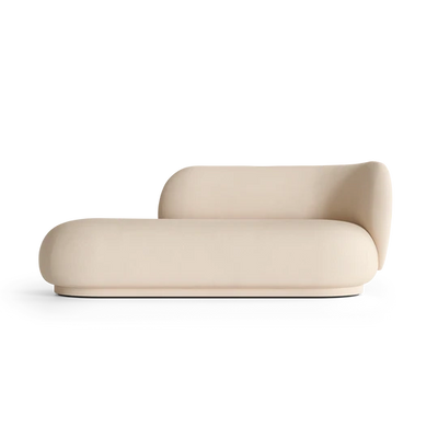 Canapé Rico Divan Brushed (Right) de Trine Andersen - Ferm Living-Off White-The Woods Gallery