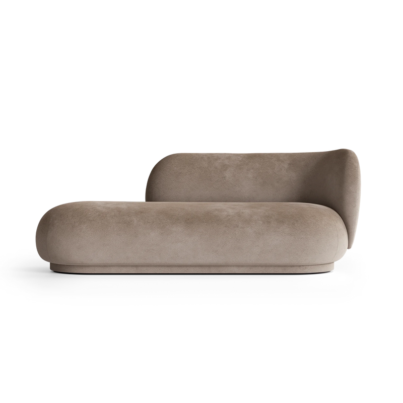 Canapé Rico Divan Faded Velvet (Right) de Trine Andersen - Ferm Living-Sable-The Woods Gallery