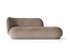 Canapé Rico Divan L Faded Velvet de Trine Andersen - Ferm Living-Beige-The Woods Gallery