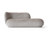 Canapé Rico Divan L Faded Velvet de Trine Andersen - Ferm Living-Gris Béton-The Woods Gallery